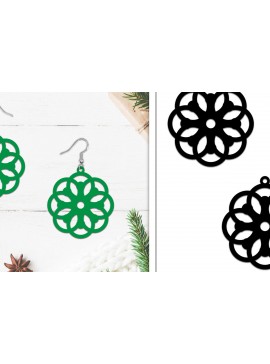 Σετ των 3 Intra απο ξύλο plywood 3mm-4mm πάχος - Σκουλαρίκια Lasercut | Σκουλαρίκια  Δίασταση 3x3 cm INTRAFABR-107884754