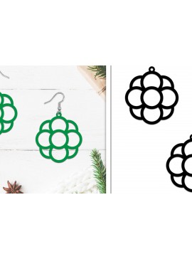 Σετ των 3 Intra απο ξύλο plywood 3mm-4mm πάχος - Σκουλαρίκια Lasercut | Σκουλαρίκια  Δίασταση 3x3 cm INTRAFABR-107883895