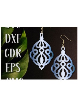 Σετ των 3 Intra απο ξύλο plywood 3mm-4mm πάχος - Σκουλαρίκια , Laser Cut Jewelry Dangle Δίασταση 3x3 cm INTRAFABR-100544441