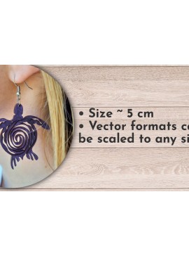 Σετ των 3 Intra απο ξύλο plywood 3mm-4mm πάχος - Σκουλαρίκια , Summer Laser Cut Files  Δίασταση 3x3 cm INTRAFABR-34513822