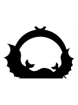 Σετ των 3 Intra απο ξύλο plywood 3mm-4mm πάχος - Σκουλαρίκια με  νυχτερίδα Δίασταση 3x3 cm INTRAFABR-108388382