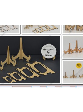 Intra απο ξύλο plywood 3mm-4mm πάχος - Easel Display Stand Multiple Sizes Mater Δίασταση 30x20 cm INTRAFABR-95436186