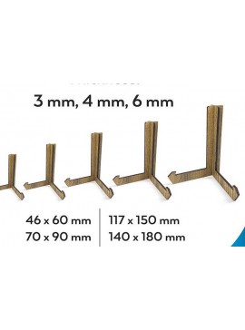 Σετ των 2 Intra απο ξύλο plywood 3mm-4mm πάχος - Στάση καβαλέτο, Βάση κορνίζας  Δίασταση 20x25 cm INTRAFABR-37887899