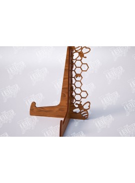 Σετ των 2 Intra απο ξύλο plywood 3mm-4mm πάχος - Στάση καβαλέτο | Πλάκα Τέχνης | Εμφάνιση φωτογραφιών Δίασταση 20x20 cm INTRAFABR-114079103
