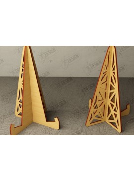 Σετ των 2 Intra απο ξύλο plywood 3mm-4mm πάχος - Στάση καβαλέτο | Πλάκα Τέχνης | Εμφάνιση φωτογραφιών Δίασταση 20x20 cm INTRAFABR-112697090