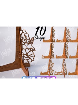 Σετ των 2 Intra απο ξύλο plywood 3mm-4mm πάχος - Πακέτο με καβαλέτο | Πλάκα Τέχνης | CNC Δίασταση 20x20 cm INTRAFABR-114079205