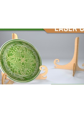 Σετ των 2 Intra απο ξύλο plywood 3mm-4mm πάχος - Easel Stands Laser Cut. Σχεδιασμός  Δίασταση 30x20 cm INTRAFABR-82462287