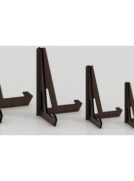 Σετ των 2 Intra απο ξύλο plywood 3mm-4mm πάχος - Easel Wood Plate Display Cut Files 022 Δίασταση 20x20 cm INTRAFABR-34326103