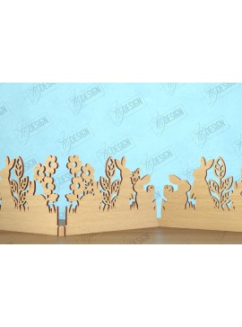 Σετ των 2 Intra απο ξύλο plywood 3mm-4mm πάχος - Πασχαλινή πινακίδα ακορντεόν | Καλό Πάσχα Δίασταση 15x15 cm INTRAFABR-118277458