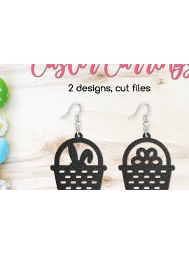 Σετ των 3 Intra απο ξύλο plywood 3mm-4mm πάχος - Πασχαλινά σκουλαρίκια καλαθιού  for Crafters Δίασταση 3x3 cm INTRAFABR-116791038