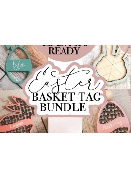 Σετ των 2 Intra απο ξύλο plywood 3mm-4mm πάχος - Πακέτο ετικετών για το Πάσχα  Δίασταση 15x15 cm INTRAFABR-71700462