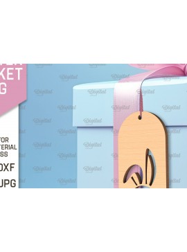 Σετ των 3 Intra απο ξύλο plywood 3mm-4mm πάχος - Πασχαλινό καλάθι Ετικέτα . Πασχαλινή  Δίασταση 15x15 cm INTRAFABR-91680174