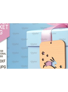 Σετ των 3 Intra απο ξύλο plywood 3mm-4mm πάχος - Πασχαλινό καλάθι Ετικέτα . Πασχαλινή  Δίασταση 15x15 cm INTRAFABR-91680279