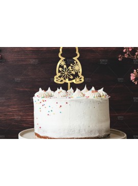 Σετ των 2 Intra απο ξύλο plywood 3mm-4mm πάχος - Πάσχα Μπάνι Κέικ Topper  Δίασταση 15x15 cm INTRAFABR-118741480