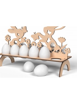 Σετ των 2 Intra απο ξύλο plywood 3mm-4mm πάχος - Πασχαλινό Μπάνι Αυγοθήκη  Δίασταση 20x20 cm INTRAFABR-116902557