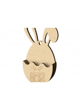Σετ των 2 Intra απο ξύλο plywood 3mm-4mm πάχος - Κρεμαστό Δώρο Πασχαλινό Λαγουδάκι Δίασταση 30x20 cm INTRAFABR-114116510