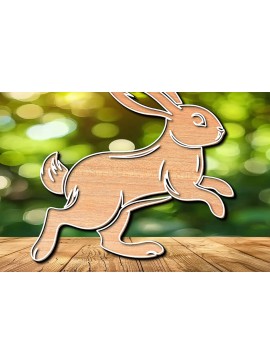 Σετ των 3 Intra απο ξύλο plywood 3mm-4mm πάχος -  σχεδίασης Easter Bunny Laser-Cut Δίασταση 6x6 cm INTRAFABR-117490613