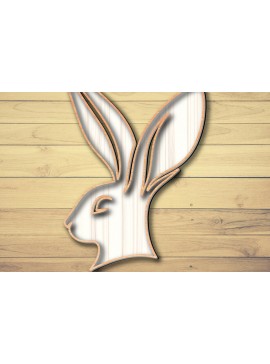 Σετ των 3 Intra απο ξύλο plywood 3mm-4mm πάχος -  σχεδίασης Easter Bunny Laser-Cut Δίασταση 6x6 cm INTRAFABR-117490647