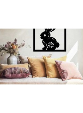 Intra απο ξύλο plywood 3mm-4mm πάχος - Easter Bunny Laser Cut  Δίασταση 40x50 cm INTRAFABR-116939582