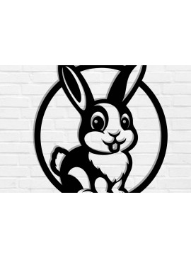 Intra απο ξύλο plywood 3mm-4mm πάχος - Easter Bunny Laser Cut  Δίασταση 40x50 cm INTRAFABR-116093885