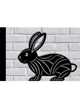 Intra απο ξύλο plywood 3mm-4mm πάχος - Easter Bunny Μεταλλική Τέχνη τοίχου με λέιζερ Δίασταση 40x50 cm INTRAFABR-116855717