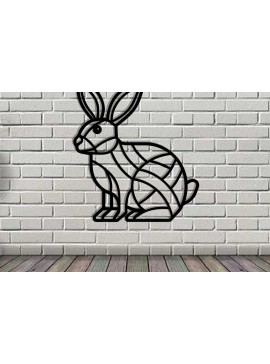 Intra απο ξύλο plywood 3mm-4mm πάχος - Easter Bunny Μεταλλική Τέχνη τοίχου με λέιζερ Δίασταση 40x50 cm INTRAFABR-116855801
