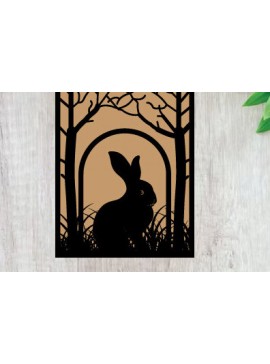 Intra απο ξύλο plywood 3mm-4mm πάχος - μεταλλικού τοίχου με ταμπέλα Πάσχα Δίασταση 40x50 cm INTRAFABR-91388348