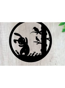 Intra απο ξύλο plywood 3mm-4mm πάχος - μεταλλικού τοίχου με ταμπέλα Πάσχα Δίασταση 40x50 cm INTRAFABR-91388223