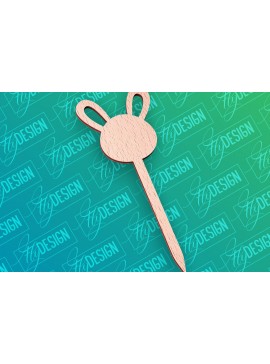 Σετ των 2 Intra απο ξύλο plywood 3mm-4mm πάχος - Πασχαλινό κέικ Topper Laser Cut |  CNC Δίασταση 15x15 cm INTRAFABR-91890039