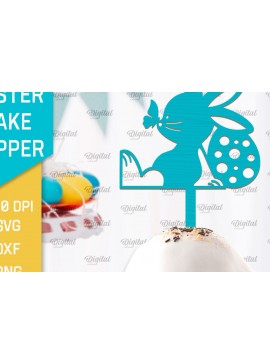 Σετ των 2 Intra απο ξύλο plywood 3mm-4mm πάχος - Πασχαλινό κέικ Topper  Laser Cut Δίασταση 15x15 cm INTRAFABR-93076478