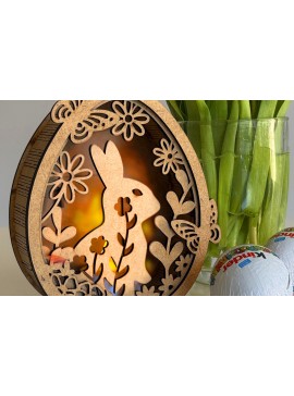 Σετ των 3 Intra απο ξύλο plywood 3mm-4mm πάχος - Σετ πασχαλινής λαμπάδας Δίασταση 5x5 cm INTRAFABR-118476726