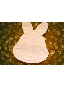 Σετ των 3 Intra απο ξύλο plywood 3mm-4mm πάχος - Πασχαλινές σανίδες κοπής | Κόψιμο με λέιζερ λαγουδάκι Δίασταση 15x15 cm INTRAFABR-91655248