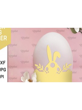 Σετ των 2 Intra απο ξύλο plywood 3mm-4mm πάχος - Πασχαλινή διακόσμηση . Αυγοθήκη Χαρτί κοπής Δίασταση 15x15 cm INTRAFABR-90505300