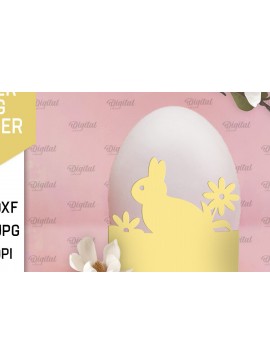 Σετ των 2 Intra απο ξύλο plywood 3mm-4mm πάχος - Πασχαλινή διακόσμηση . Αυγοθήκη Χαρτί κοπής Δίασταση 15x15 cm INTRAFABR-90505366