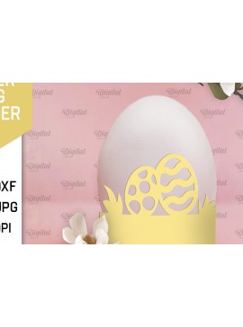 Σετ των 2 Intra απο ξύλο plywood 3mm-4mm πάχος - Πασχαλινή διακόσμηση . Αυγοθήκη Χαρτί κοπής Δίασταση 15x15 cm INTRAFABR-90505410