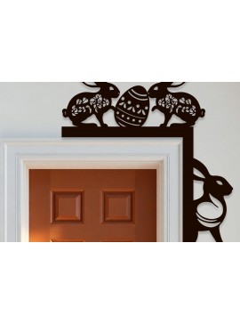 Σετ των 2 Intra απο ξύλο plywood 3mm-4mm πάχος - Πασχαλινή πόρτα Γωνιακή   Δίασταση 15x15 cm INTRAFABR-117409569