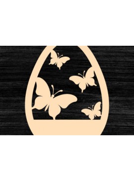 Σετ των 3 Intra απο ξύλο plywood 3mm-4mm πάχος - Πασχαλινό σκουλαρίκι Laser cut Δίασταση 3x3 cm INTRAFABR-90414385