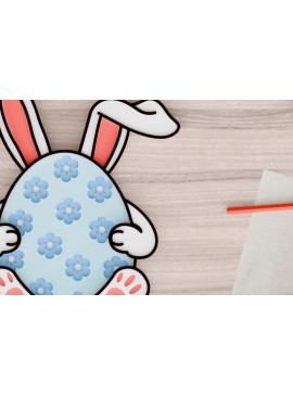 Σετ των 2 Intra απο ξύλο plywood 3mm-4mm πάχος -  3d  Laser Crafting Easter Egg Δίασταση 20x25 cm INTRAFABR-92587429