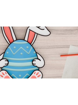 Σετ των 2 Intra απο ξύλο plywood 3mm-4mm πάχος -  3d  Laser Crafting Easter Egg Δίασταση 20x25 cm INTRAFABR-92358661
