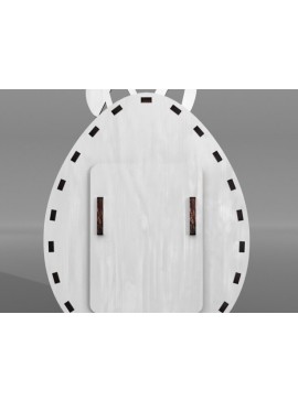 Σετ των 3 Intra απο ξύλο plywood 3mm-4mm πάχος - Λαμπροθήκη πασχαλινών αυγών Δίασταση 5x5 cm INTRAFABR-114606306