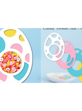 Σετ των 2 Intra απο ξύλο plywood 3mm-4mm πάχος - Πασχαλινό Αυγό Καραμέλα Θόλος  Δίασταση 15x15 cm INTRAFABR-91644802