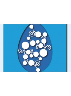 Σετ των 2 Intra απο ξύλο plywood 3mm-4mm πάχος - Πασχαλινό αυγό κάρτα Δίασταση 15x15 cm INTRAFABR-24448380