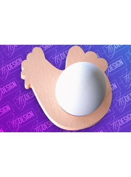 Σετ των 3 Intra απο ξύλο plywood 3mm-4mm πάχος - Πασχαλινή Αυγοθήκη |  CNC Δίασταση 15x15 cm INTRAFABR-91959331