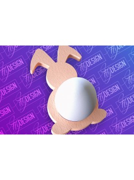 Σετ των 2 Intra απο ξύλο plywood 3mm-4mm πάχος - Πασχαλινή Αυγοθήκη |  CNC Δίασταση 15x15 cm INTRAFABR-91959358