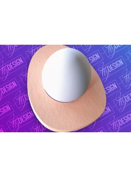 Σετ των 2 Intra απο ξύλο plywood 3mm-4mm πάχος - Πασχαλινή Αυγοθήκη |  CNC Δίασταση 15x15 cm INTRAFABR-91959361