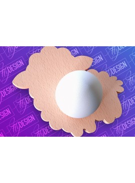 Σετ των 2 Intra απο ξύλο plywood 3mm-4mm πάχος - Πασχαλινή Αυγοθήκη |  CNC Δίασταση 15x15 cm INTRAFABR-91959365