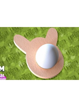 Σετ των 2 Intra απο ξύλο plywood 3mm-4mm πάχος - Πασχαλινή Αυγοθήκη |  CNC Δίασταση 15x15 cm INTRAFABR-91668730