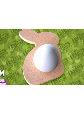 Σετ των 2 Intra απο ξύλο plywood 3mm-4mm πάχος - Πασχαλινή Αυγοθήκη |  CNC Δίασταση 15x15 cm INTRAFABR-91669412