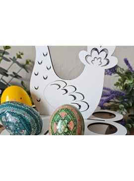 Σετ των 3 Intra απο ξύλο plywood 3mm-4mm πάχος -  κοπής με λέιζερ θήκη πασχαλινών αυγών | Νεοσσός Δίασταση 4x4 cm INTRAFABR-119077707