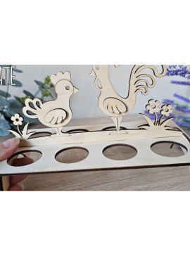 Σετ των 2 Intra απο ξύλο plywood 3mm-4mm πάχος - Πασχαλινή Αυγοθήκη , 8 Αυγοθήκη Δίασταση 15x15 cm INTRAFABR-116833794